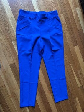 Bright Blue Straight-Leg Women's Pants